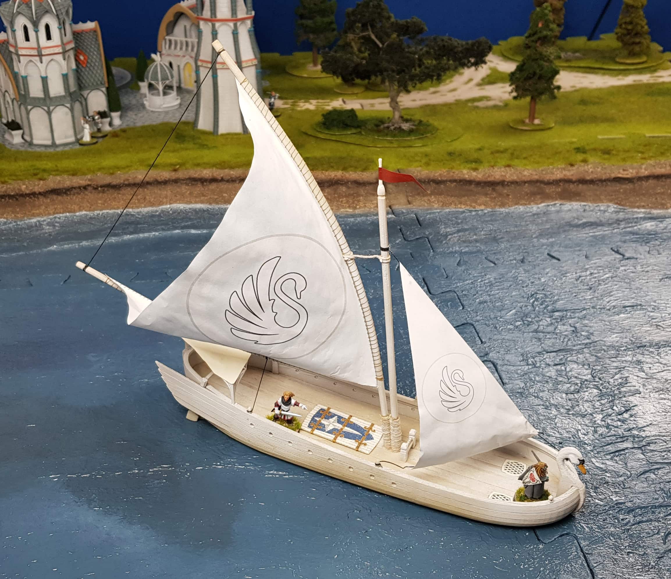 28mm Elven Swan Ship