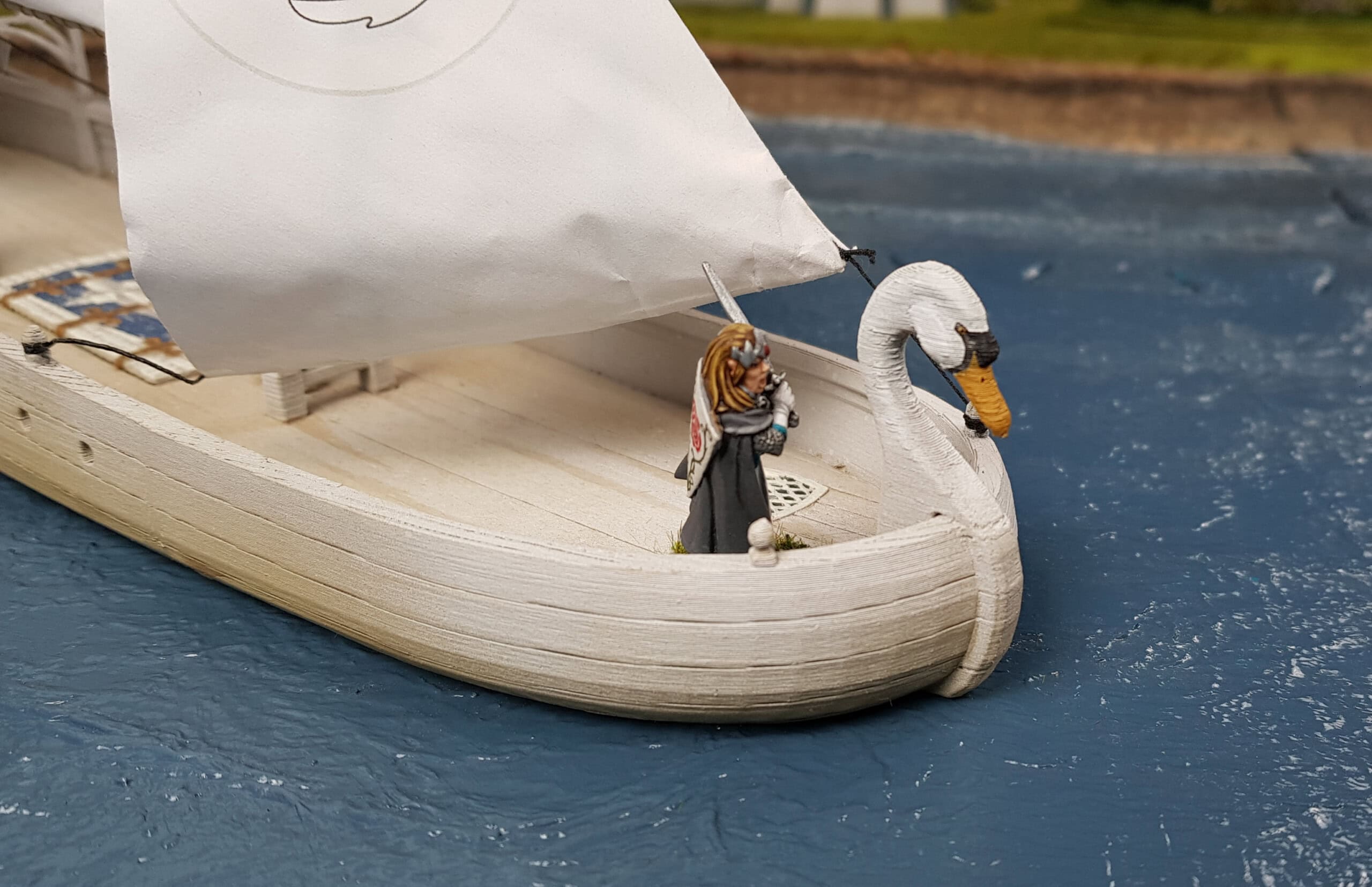 28mm Elven Swan Ship - Image 8