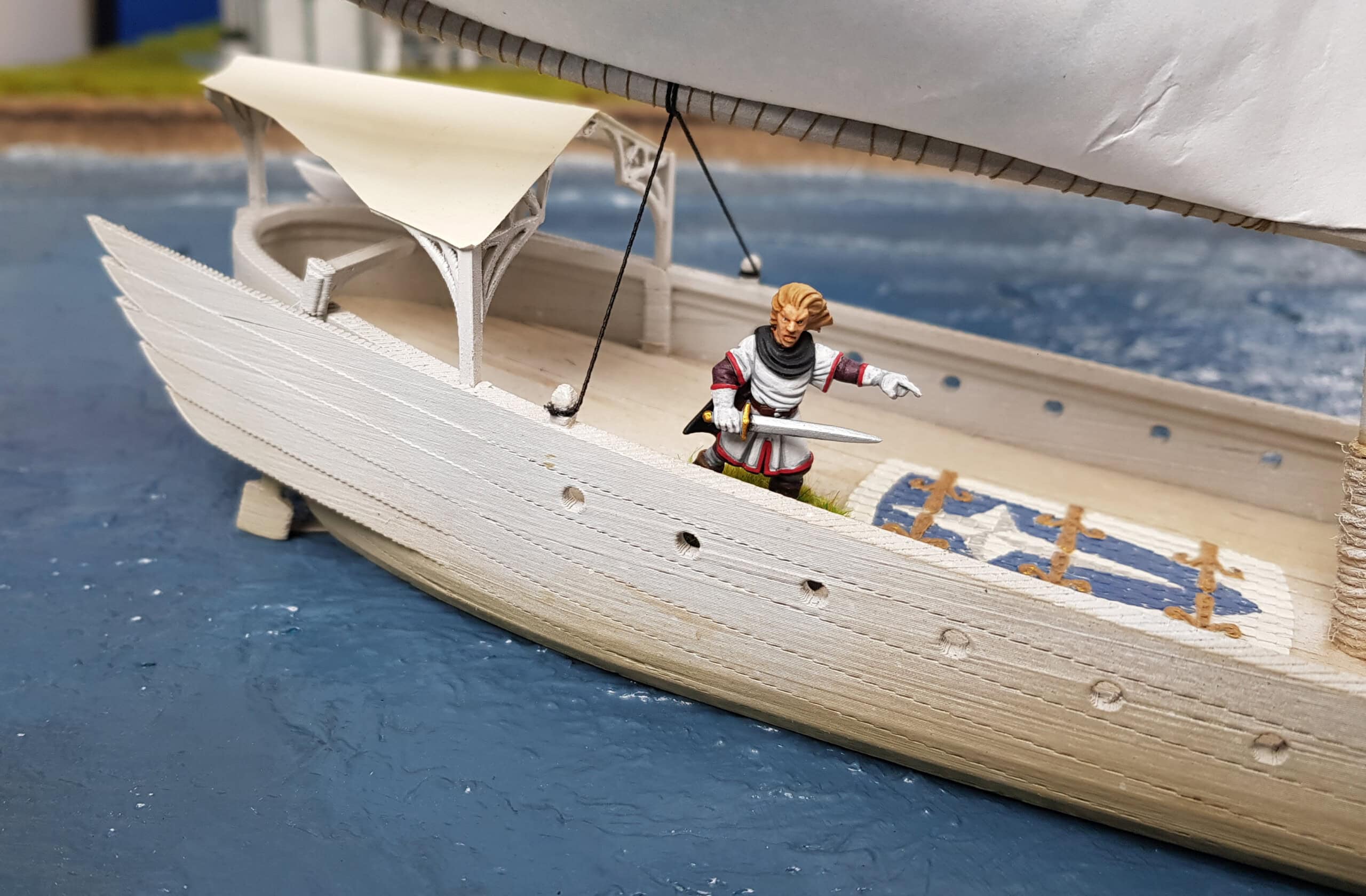 28mm Elven Swan Ship - Image 9