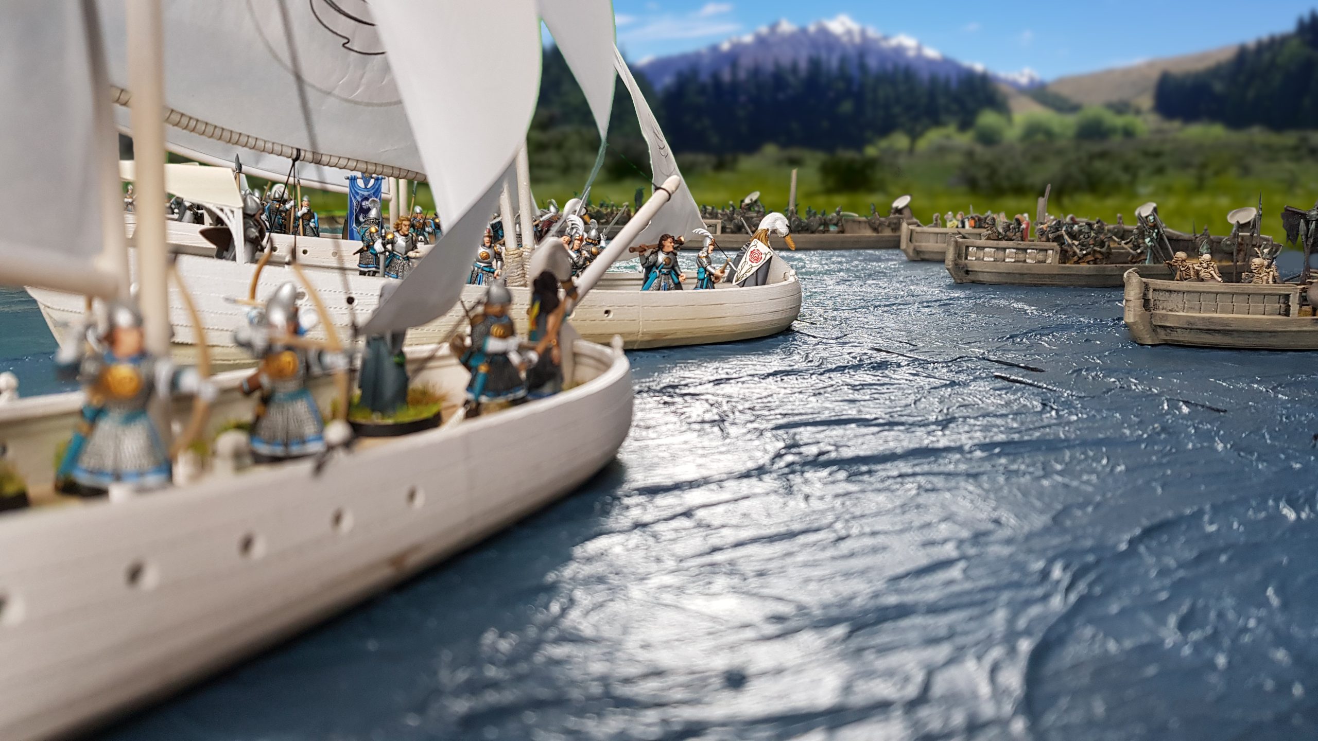 28mm Elven Swan Ship - Image 2