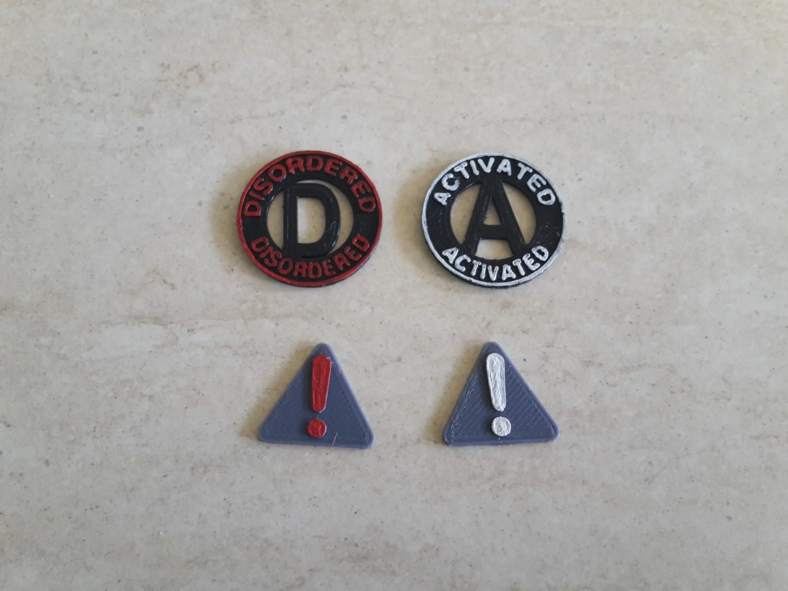 Activated and Disordered Tokens